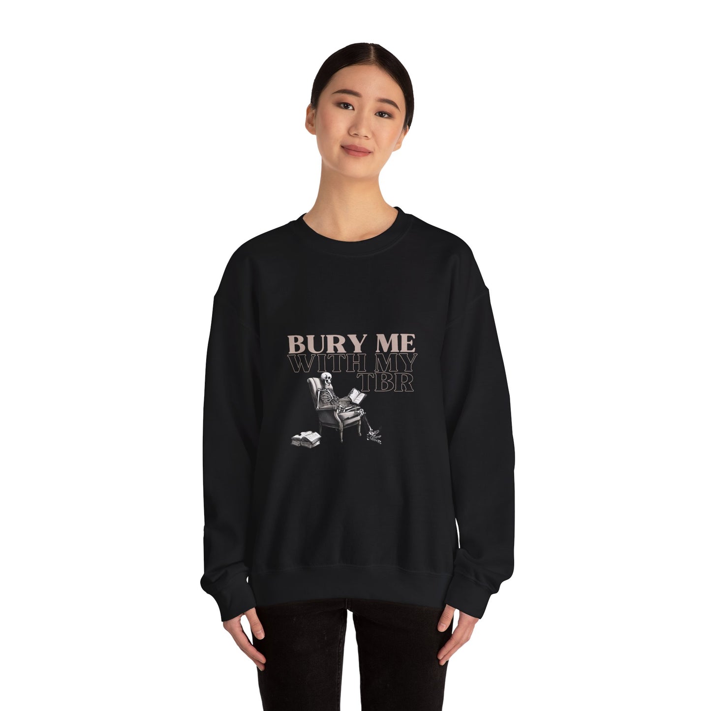 Bury Me with My TBR  Unisex Heavy Blend™ Crewneck Sweatshirt