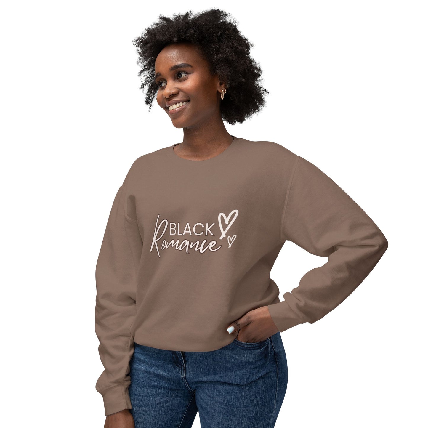 Black Romance - Comfort Colors® Unisex Lightweight Crewneck Sweatshirt