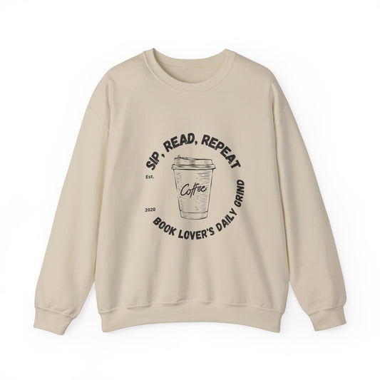 Sip, Read, Repeat - Unisex Heavy Blend™ Crewneck Sweatshirt