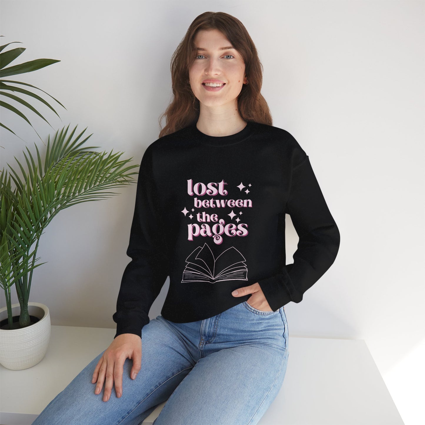 Lost Between the Pages Unisex Heavy Blend™ Crewneck Sweatshirt