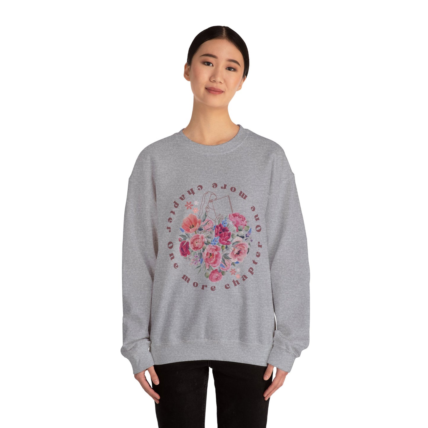 One More Chapter - Floral Crewneck Sweatshirt