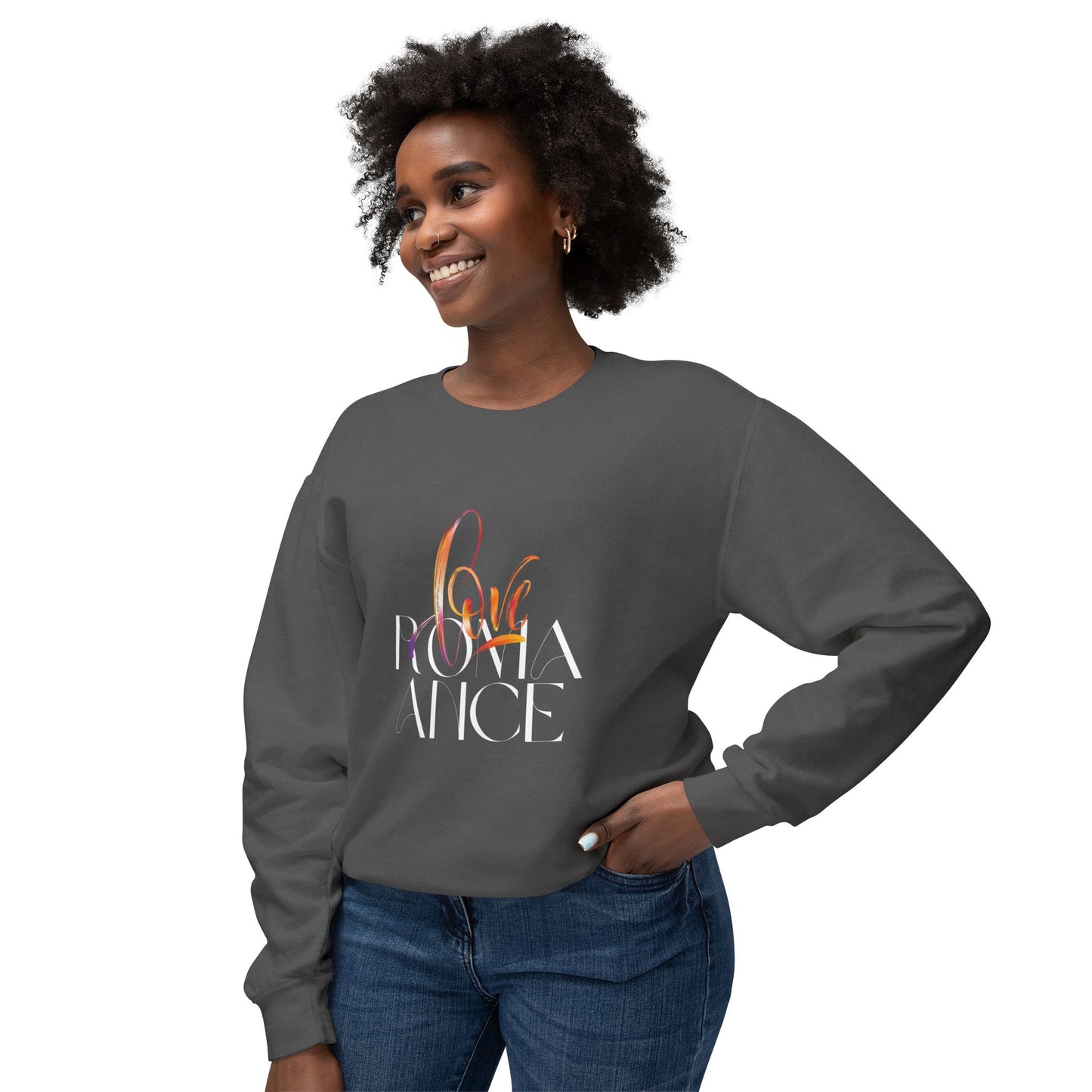 Love Romance - Comfort Colors® Lightweight Crewneck Sweatshirt